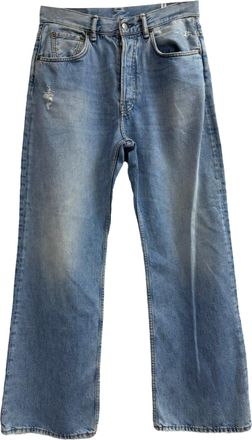 Acne Studios Acne studios Distressed Wide-Leg Jeans in Blue Cotton