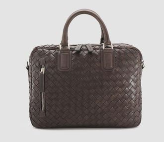 Officine Creative Armor 011 Hand-Woven Shoulder Bag in Brown at Nordstrom