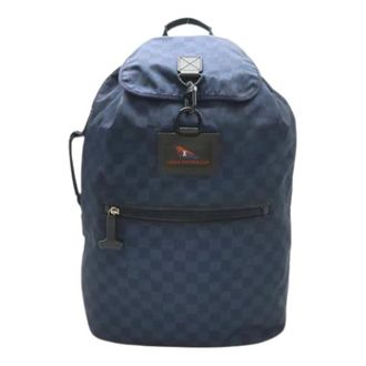 Louis Vuitton Pre-owned Vintage Rugzak - Heren - Pre-owned - Blauw - Maat: ONE Size Leer