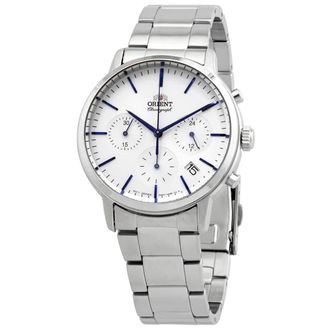 Orient Chronograph Quartz White Dial Mens Watch RA-KV0302S10B
