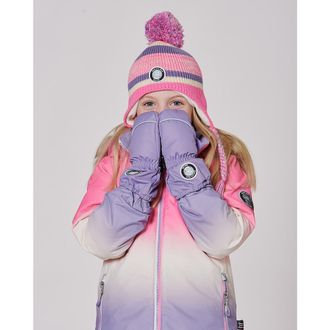 Deux par Deux Baby Girl Winter Mittens Play in Purple Gray at Nordstrom, Size 12-24M