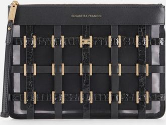 Elisabetta Franchi Netztasche mit Ringen