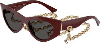 Jimmy Choo London JC5045U 505787 Womens Sunglasses Red Size 53