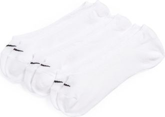 Nike 3-Pack No-Show Socks in White/black at Nordstrom Rack, Size Medium
