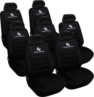Woltu Woltu Set Coprisedili Auto 7 Posti Seat Cover Universali Per Macchina