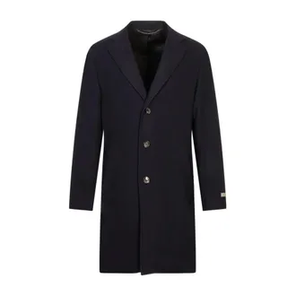 Canali Jassen, Heren, Blauw, L, Wol, Double-Breasted Coat