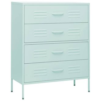 Berkfield Home Chest of Drawers Mint 80x35x101.5 cm Steel