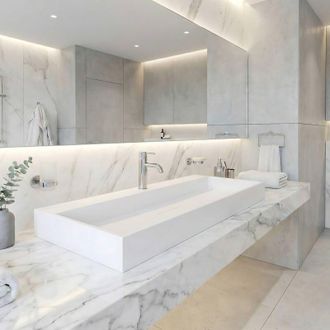 Rea Lavabo De Conglomerado Rea Goya 100 White