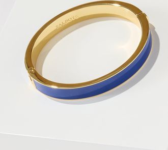 Talbots Enamel Hinge Bangle - Blue Majesty/Gold - 001 Talbots