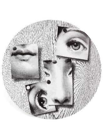 Fornasetti Tema E Variazioni porcelain plate (26cm) - unisex - Porcelain - One Size - White