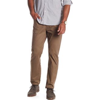 Lucky Brand 121 Heritage Slim Straight Leg Pants in Bark at Nordstrom Rack, Size 38 X 32