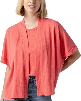 Lilla P Oversized Travel Cardigan In Reef