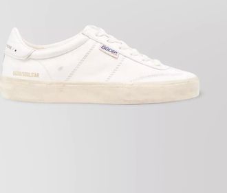 Golden Goose leather stitched low top sneakers