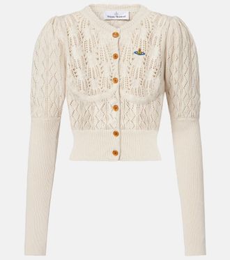 Vivienne Westwood Ella pointelle cotton cardigan