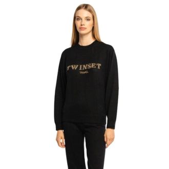 Twinset Hoodies & sweatvesten, Dames, Zwart, M, Completo Tuta Zalm