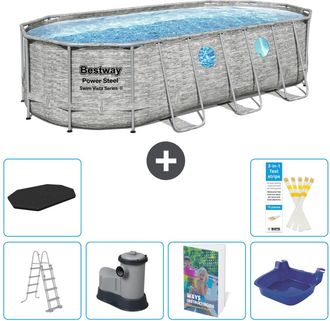 Bestway Piscina Bestway Power Steel Oval - 549x274x122 Cm - 7-piezas S662