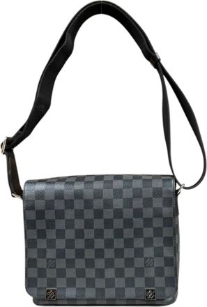 Louis Vuitton Black Gray Or Damier Graphite Shoulder Bag (Pre-Owned)