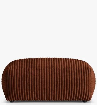 MICADONI Grosser Design Sitzpouf Martina 106 x 106 cm - Cordbezug