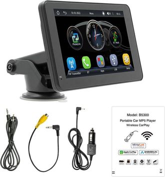 OEM Radio Para Coche Con Pantalla T&aacute;ctil De 7 Con Carplay, Android Auto, Mirrorlink Y Bluetooth Integrado. Soporte De Pie/ventosa, Compatible Con Cc 7-32 