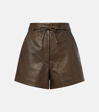 Max Mara Leather shorts