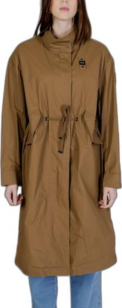 Blauer Womens Long Sleeve Utility Trench Coat - Tan Cotton - Size X-Small