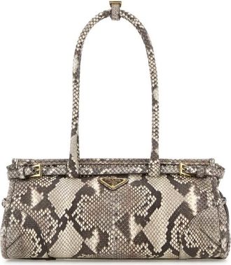 Prada Printed Leather Medium Bonnie Shoulder Bag