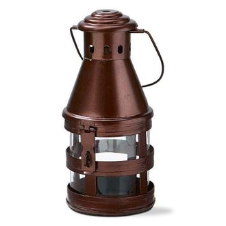 Tag Fireside Bronze Lantern Candle Holder Decorative Metal Lantern in Brown at Nordstrom