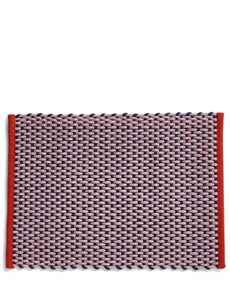 HAY Door woven mat - unisex - Vegetable Fibres/Wool - One Size - Pink