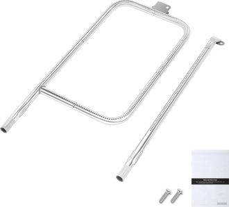 OEM Quemador 65032 Para Weber Q3200, Q3000, Q320, Q300, 404341, 57060001, 586002, Tubo De Quemador De 52 Cm Fabricado En Acero Inoxidable 304 Para Weber 6