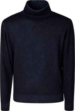 FILIPPO DE LAURENTIIS high-neck ribbed sweater - Blue