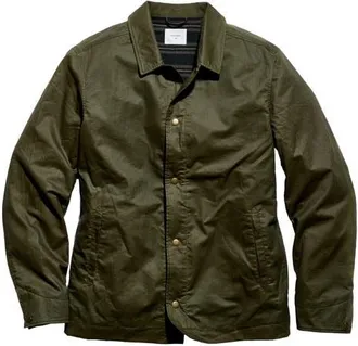 Billy Reid Harrison Water Repellent Waxed Cotton Jacket in Olive at Nordstrom, Size X-Large