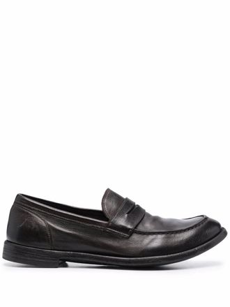 Officine Creative worn-effect loafers - Brown