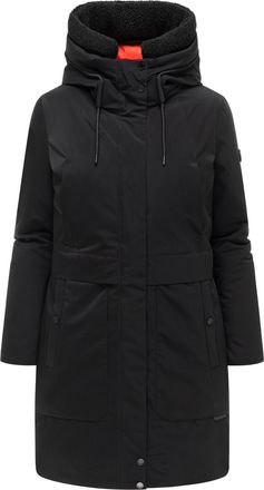 Marikoo dames winterparka Pakaami met teddygevoerde capuchon