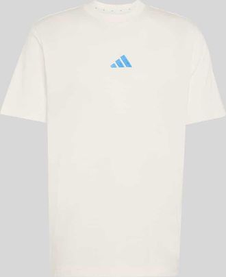 adidas Regular Fit T-Shirt aus reiner Baumwolle in Offwhite, Gr&ouml;&szlig;e XXL