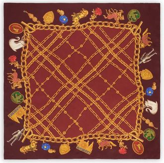 Burberry Check Charm Silk Scarf