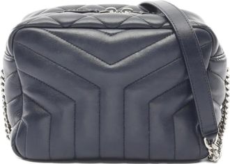 Saint Laurent Borsa a spalla trapuntata con catena anni 2000 - Blu