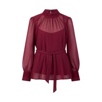 Marc Cain Blouses - Dames - Blouses & Shirts - Rood - Maat: 2XL