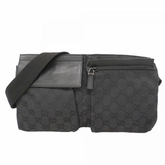 Gucci Black Canvas Fanny Pack (Pre-Owned)