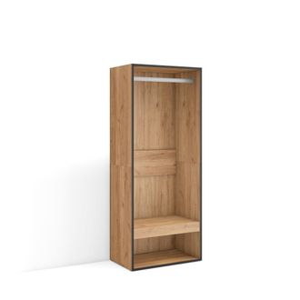 Skraut Home Vestidor efecto madera roble 60x35x145cm