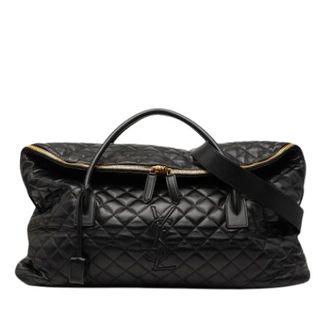 Saint Laurent Pre-owned Quilted Travel Bag - unisex - Yves Saint Laurent Vintage - Vintage Weekend Bags - Black - ONE SIZE - Pre-owned