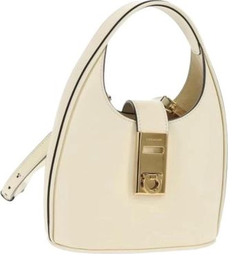 Ferragamo Pre-owned Handbags, female, White, Size: ONE SIZE Pre-owned Leather Handbag