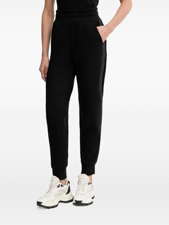 Guess Co New Victoire logo-band track pants - women - Polyester/Viscose/Elastane - M - Black