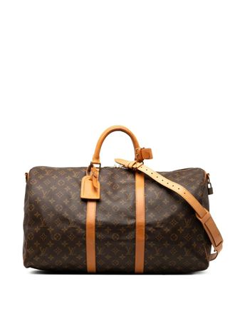 Louis Vuitton 1993 Monogram Keepall Bandouliere 50 travel bag - Bruin