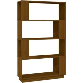 vidaXL Vidaxl - Book Cabinet/Room Divider Honey Brown 80x25x132 cm Solid Wood