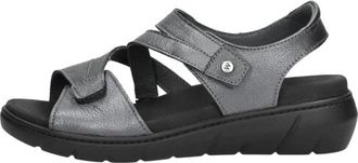 Wolky Ikaria Sandal - Dames - Sandalen - Zwart - 38 EU - Wol - Schoenen