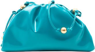 Bottega Veneta Pre-owned Bottega Veneta Patent Beaded Strap The Mini Pouch Crossbody B09625307J