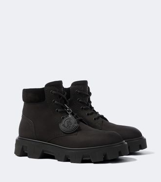 Moncler Peak City leather lace-up boots