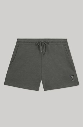 Dalix Womens Martini Midweight Washed Fleece Shorts in Shadow at Nordstrom, Size Xx-Large