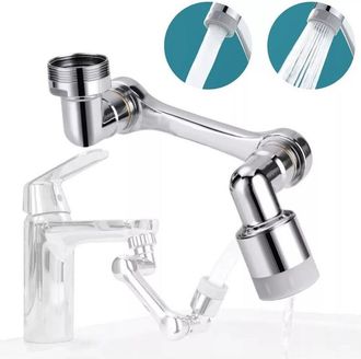 Trade Shop Trade Shop - Aeratore Filtro Raccordo Per Rubinetto Miscelatore Rompigetto Doppio Snodo 87999