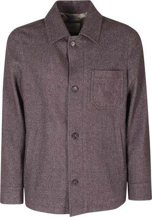 Seventy Giacca Camicia Lana Soft Delav&eacute; - Jackets - Hombre - Marr&oacute;n - XL